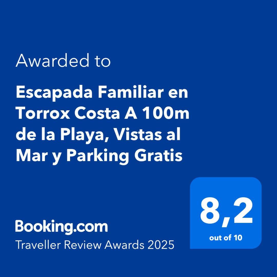 Escapada Familiar En Torrox Costa A 100M De La Playa, Vistas Al Mar Y Parking Gratis Apartment Bagian luar foto